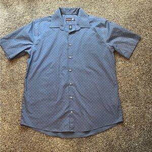 JF J.Ferrar Blue Casual Button Down Shirt